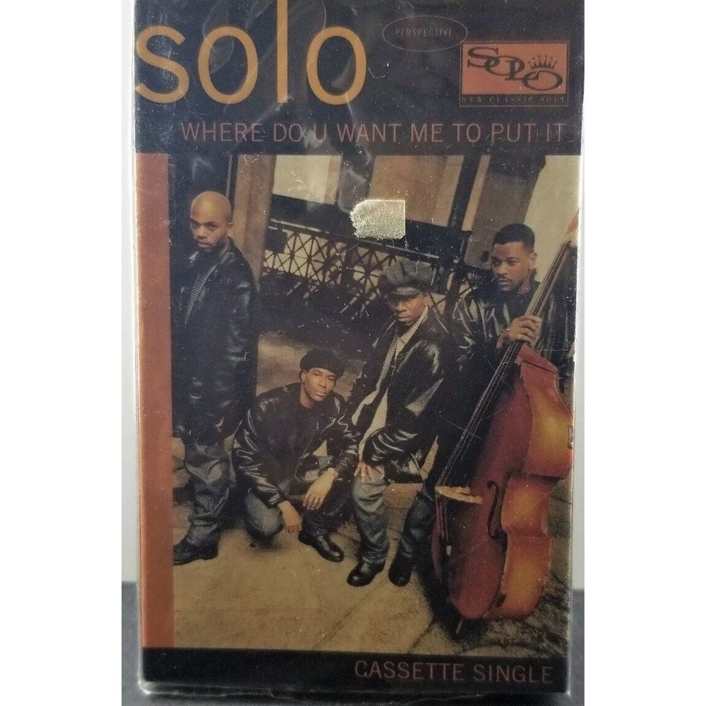 Solo Where Do U Want Me To Put It Cassette Single 1995 R&B‎ Hip Hop Tape No Case